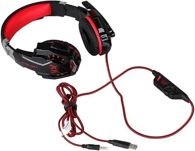 Alt view image 4 of 5 - G9000  3.5mm Gaming Headphone Headset Earphone Headband with Microphone LED Light For PS4 Laptop Tablet Mobile Phones