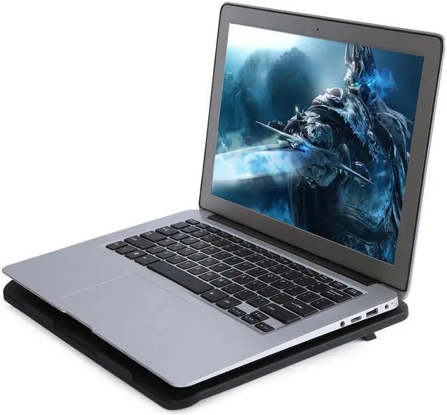 Alt view image 4 of 5 - Laptop Cooler Cooling Pad Base Notebook Cooler Computer USB Fan Stand Laptop Cooling Pad for 14" or Below Notebook