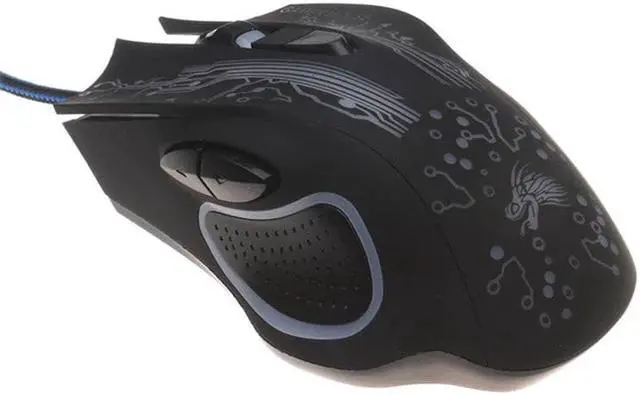 Alt view image 5 of 5 - Professional LED Lighting Wired Gaming Mouse 4800 DPI Optical USB Computer Mouse Gamer  for Computer Overwatch Pubg Dota 2