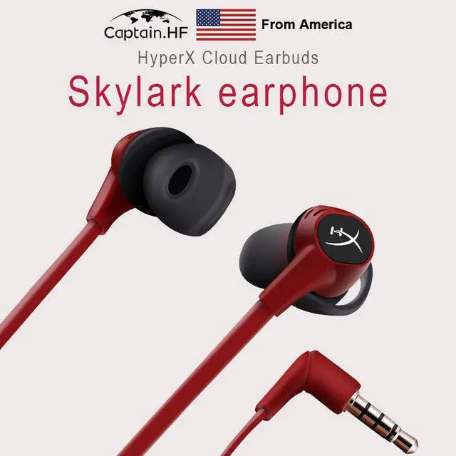 Alt view image 3 of 5 - US  Hyper X Cloud Skylark Earbuds Gaming Headphones with Mic