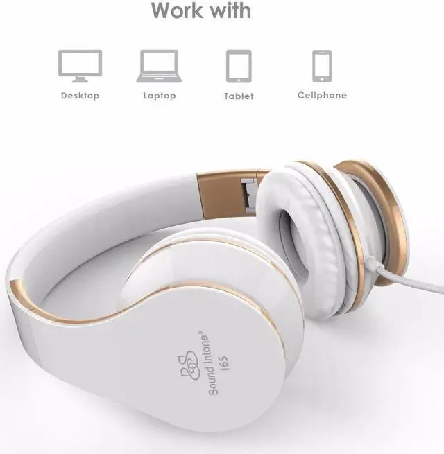 Alt view image 3 of 5 - Wired Headphones With Mic Over Ear Headphone Headset Stereo Bass Earphones HiFi Sound Music Earphone For Mobile phone PC MP3
