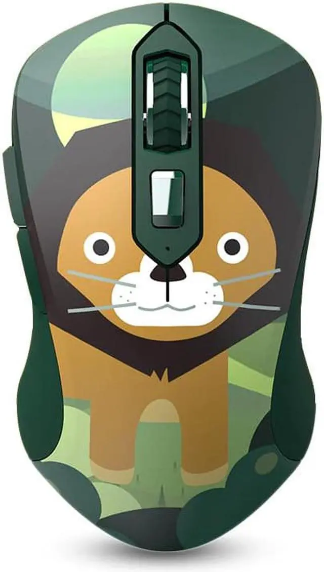 Alt view image 2 of 5 - Cartoon Animal Pattern 2.4GHz 6 Buttons Wireless USB Optical Ergonomic Silent Gaming Mouse 1600DPI  for PC Laptop Computer