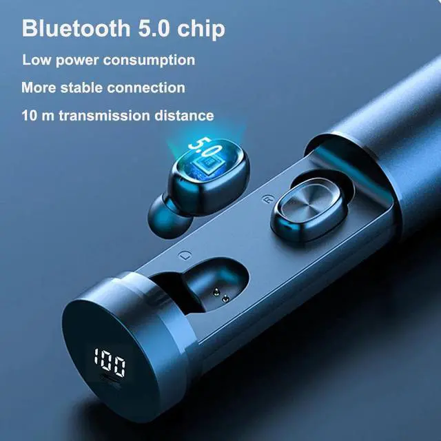 Alt view image 3 of 5 - TWS Bluetooth Earphone 5.0 Wireless 8D HIFI Sport Earphone MIC Earbuds Gaming Music Headset For Samsung