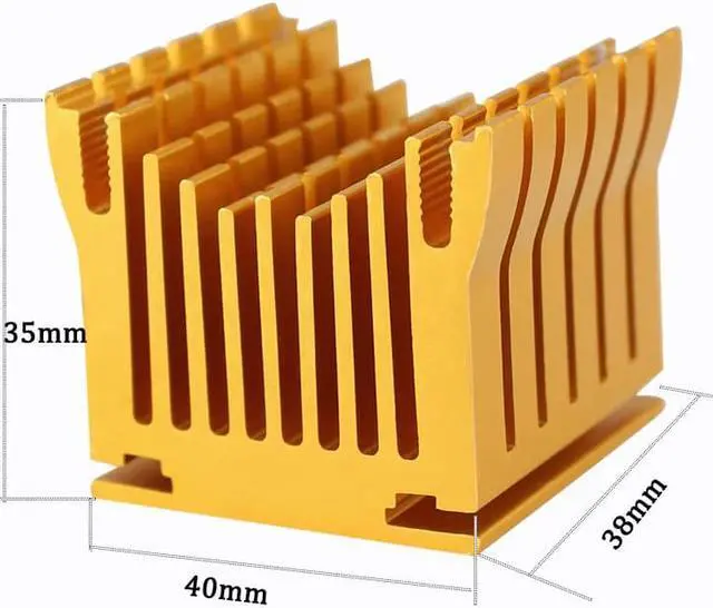 Alt view image 2 of 5 - DIY Aluminum Northbridge Heat sinks Cooler Motherboard Radiator with 40mm Cooling Fan For PC Computer Case Cooling