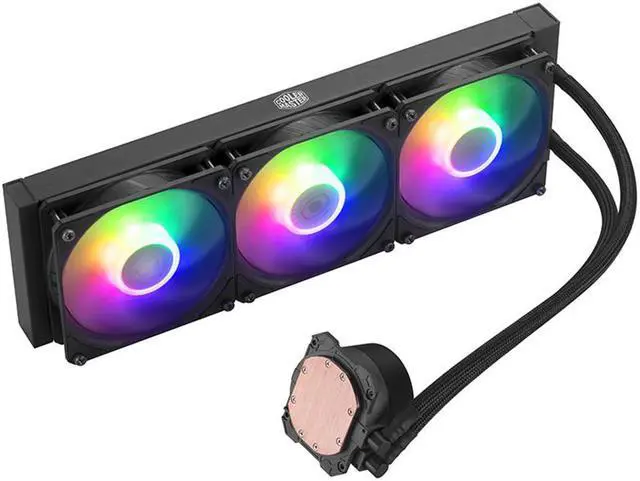 Alt view image 2 of 5 - ML360L V2 ARGB PC Computer CPU Water Cooler Liquid Cooling 120mm Addressable RGB fan quiet For 115X 2011 2066 AM4
