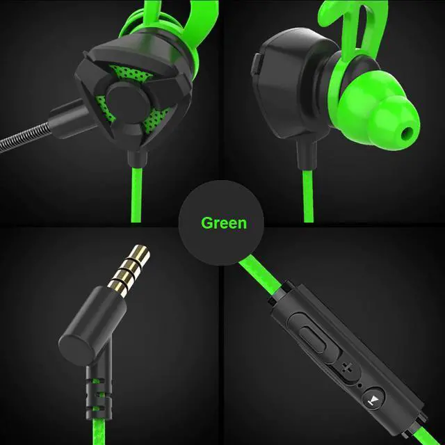 Alt view image 5 of 5 - Wired Earbuds Sport In Ear Earphones Gaming Headphone with Microphone Ear Piece for Mobile Phone PC Headset Gamer