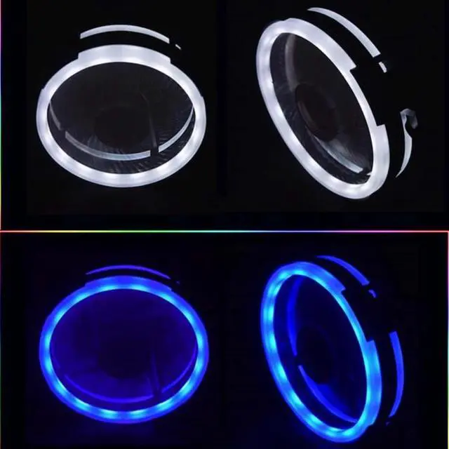 Alt view image 3 of 5 - Case Fan 120mm Fans Silent Sleeve Bearing3PIN/4pin Desktop PC Fan Computer Cooling Cooler CPU Coolers Radiators for PC