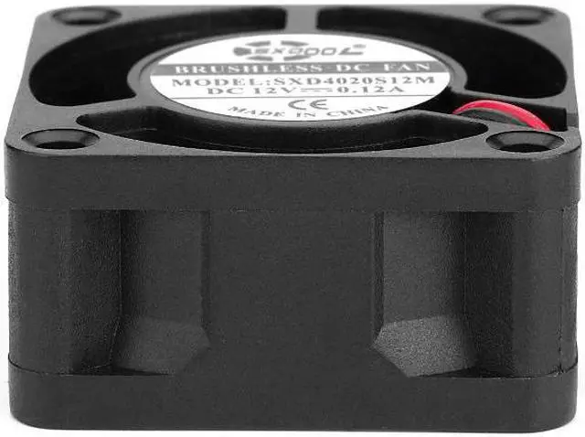 Alt view image 4 of 5 - 2pcs 40*40 fan 40 mm SXD4020S12M 4020 40mm fan 12V 0.12A 2-Pin 5 Blade Cooler Brushless Mini Cooling Fan 4020