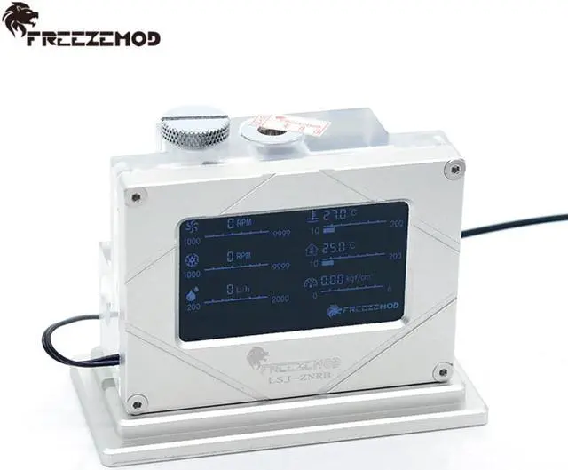 Alt view image 2 of 5 - Water Cooler System Monitor LCD Flowmeter Temperature Electrical Detector Air Pressure PWM Speed For MOD Monitoring