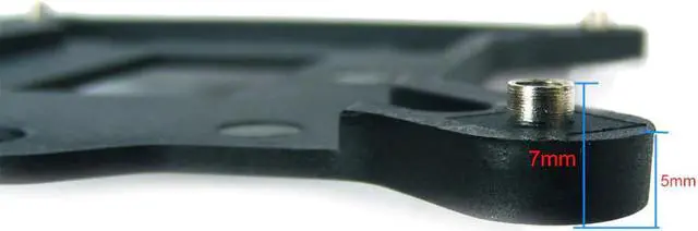 Alt view image 4 of 5 - Fan Backplate CPU  Fan Bracket Retention Backplate Base  for  LGA 1155/1156/1150 PC de resfriamento