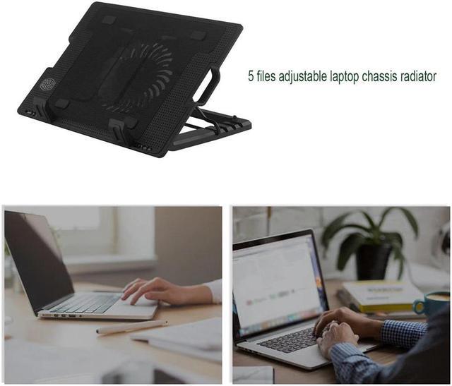 Alt view image 5 of 5 - cooler with 1 fan 1 USB ports notebook cooling pad for 14-17 inch Computer stand adjustable