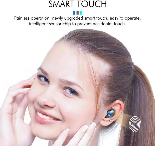 Alt view image 5 of 5 - 3500mAh Power Bank Earphones TWS Bluetooth Wireless Sport In Ear Gaming Headset Noise Earbuds with Mic for IPhone Xiaom