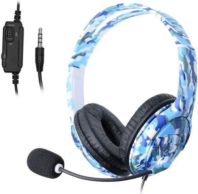 Alt view image 3 of 5 - PC /PS4 Game Gaming Headphones Soft Memory Earmuff and Noise-canceling Wired Headset For PS4 Game With Microphones