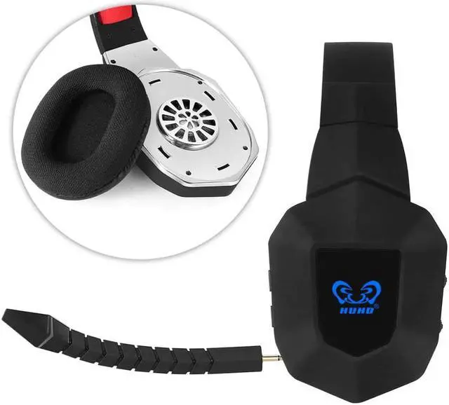 Alt view image 4 of 5 - 7.1 Wireless Headset 2.4Ghz Optical Noise Canceling Stereo Gaming Game Headphones for TV,PC,PS4,Xbox,with 7.1 Surround Sound