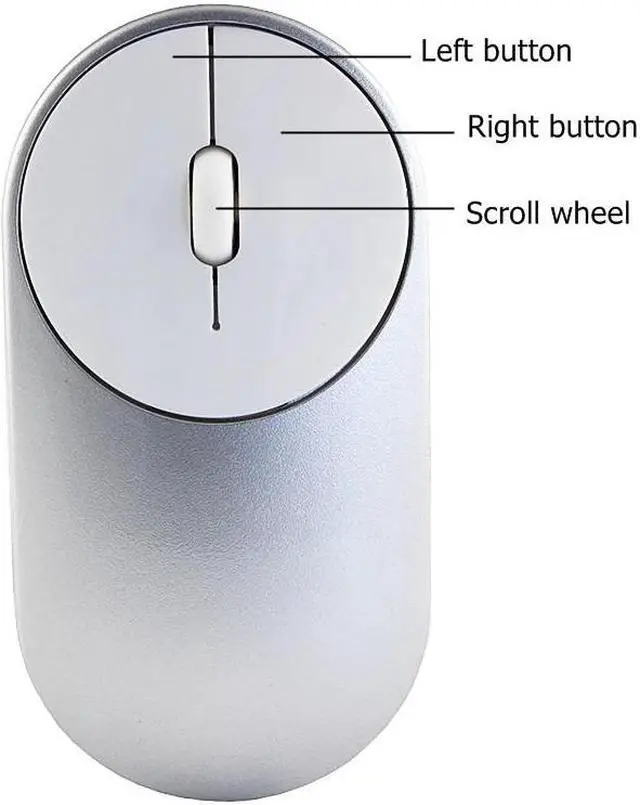 Alt view image 3 of 5 - Wireless Computer Mouse 1200DPI Ergonomic Silent USB Optical Gaming Mice with Wrist Rest Mouse Pad For  Notebook Game