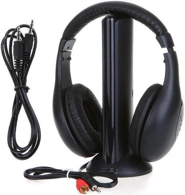 Main image of selling 5 in 1 Wireless Earphone tch TV Wireless Headset Stereo Headphone for iPod MP3 FM TV PC