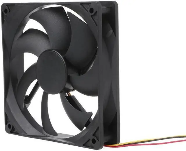 Alt view image 3 of 5 - 1PC 120x120x25mm DC 12V 0.15A 3 Pin 9-Blade Computer Case Cooling Fan Cooler 12025