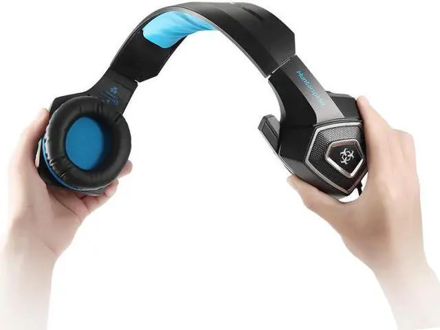 Alt view image 5 of 5 - V1 Dual Ear Canal Bass Gaming Headset With Microphone 3.5 Mm Jack For Smart Audio Gaming Devices For PC And PS4