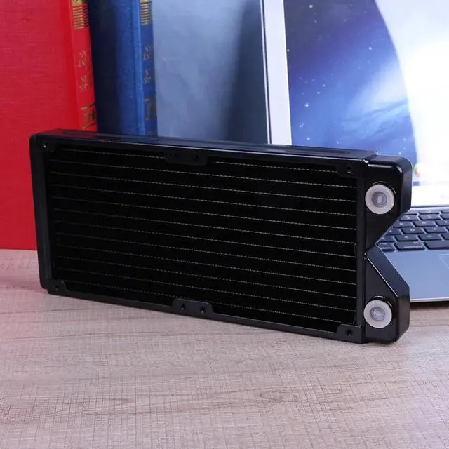 Alt view image 5 of 5 - 240/360mm Full Copper PC Water Cooler Exchanger Water Cooling Computer Heat Sink Radiator Heat Exchanger Radiator Heatsink