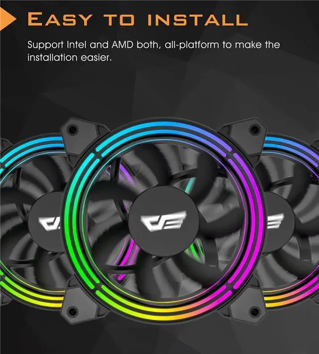 Alt view image 4 of 5 - Water Liquid Cooling AIO CPU Cooler Radiator 120mm Fan RGB  Sync CPU Water Cooling For LGA 2011/1156/AM3+/AM4