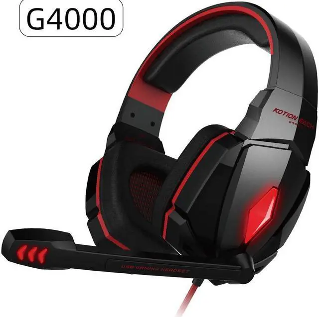 Alt view image 3 of 5 - Headset over-ear Game Earphones Wired gaming headset microphone Deep bass stereo headphones for PS4 PC New X-BOX gamer