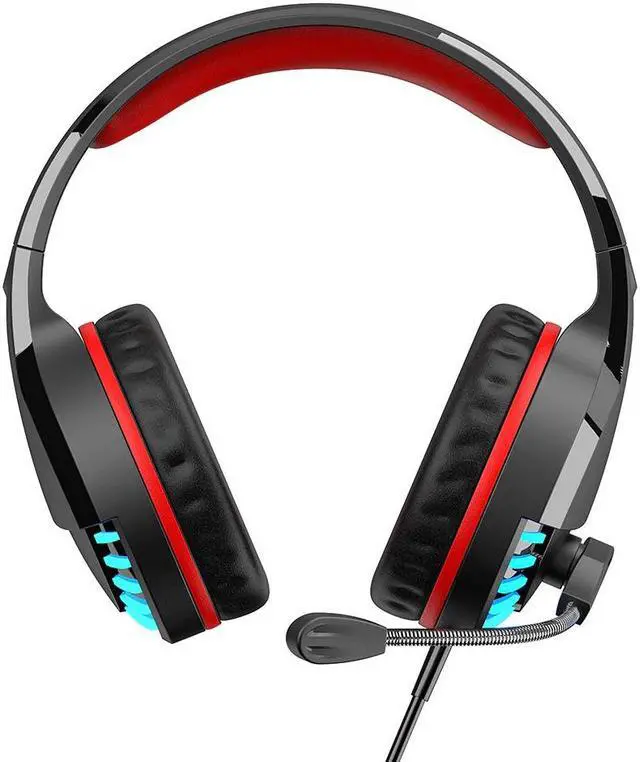 Alt view image 2 of 5 - Wired Headphones Gaming Earphones Colorful Headset Glowing Stereo Gaming Headset Headphone With Mic for PC Copputer