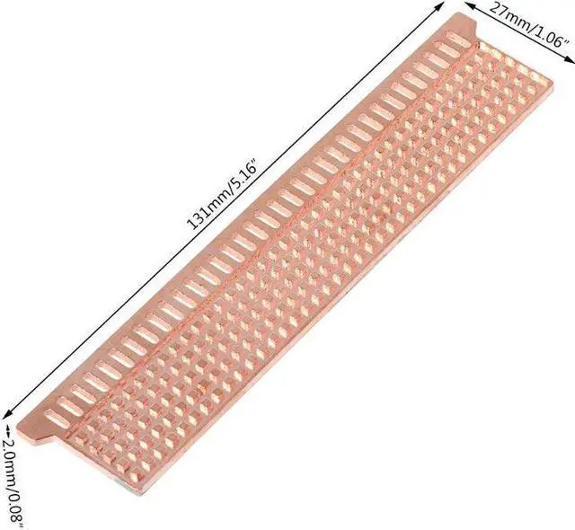 Alt view image 4 of 5 - RAM Cooling Case Copper Computer Desktop Memory Heatsink Heat Sink Insulating Cooler for DDR/DDR2/DDR3/DDR4/ECC