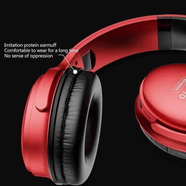 Alt view image 4 of 5 - Pro Bluetooth Headphones HIFI Stereo Wireless Earphone Noise TF Support Mic Canceling Headsets Over-ear with Card Gaming N1X1
