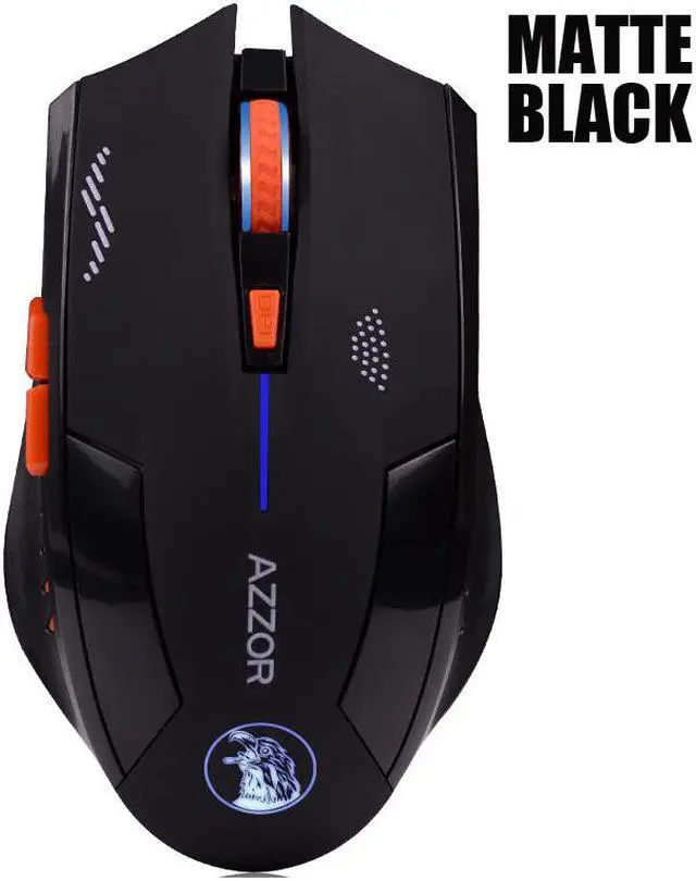 Alt view image 2 of 5 - AZZOR Charged Silent Wireless Mouse Mute Button Noiseless Optical Gaming Mice 2400dpi Built-in Battery For PC Laptop Computer