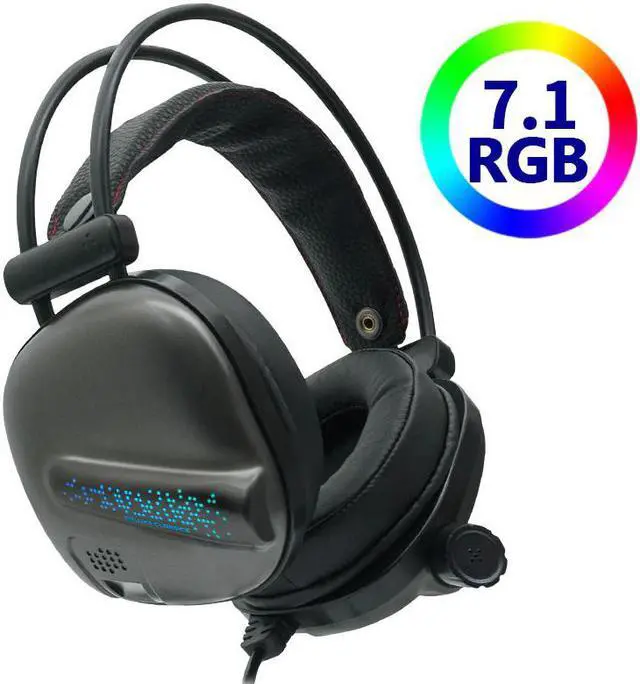 Main image of Gamer 7.1 Channel with Microphone Gaming Headphones Surround Sound Earphone Professional RGB Light for PC Computer PUBG