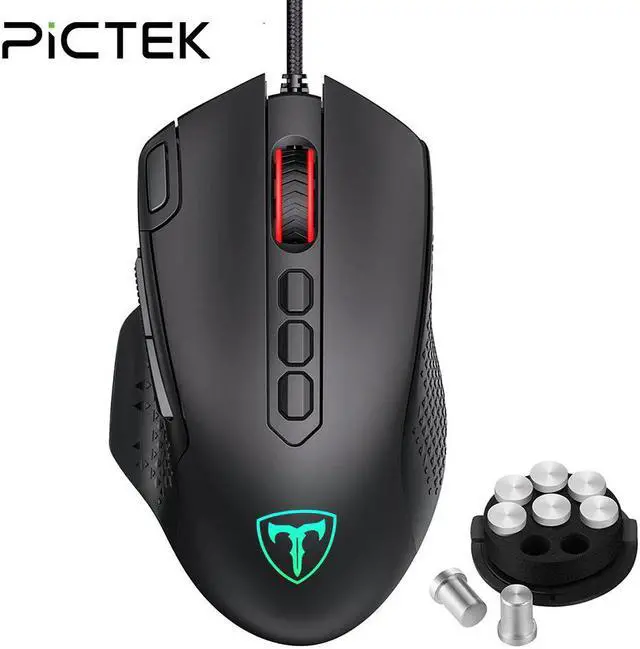 Main image of PC257 Gaming Mouse Wired 12000 DPI Ergonomic Mouse USB With RGB Backlit 10 Programmable Buttons For Computer Gamer Mice