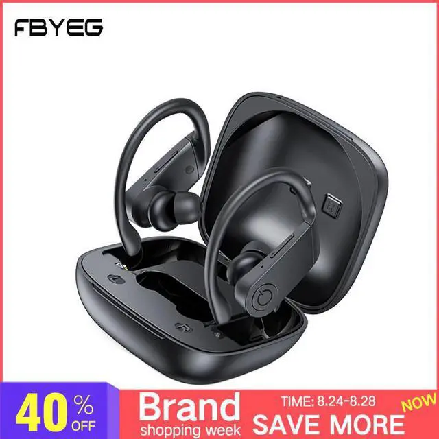 Main image of tws wireless bluetooth headphones gaming headset sports terproof stereo bass earbuds Ear hook earphone handsfree mobile