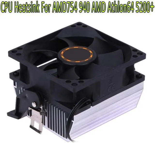 Alt view image 2 of 5 - CPU Cooling Fan Heatsink Radiator Cooler for AMD754 939 940 AMD Athlon64 5200+ Computer Cooling Fan System