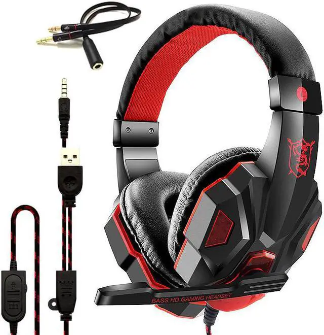 Main image of Gaming Headphones for PS4 Headphones with Microphone for  PS4 PS3 for Nintend switch for Xbox one Earphone for PC
