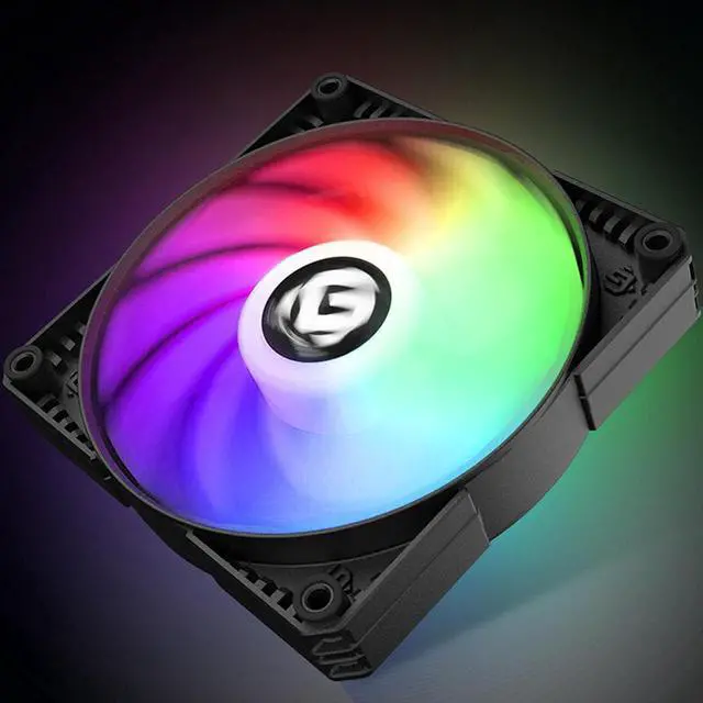 Alt view image 3 of 5 - 120mm/140mm Gorgeous PC Case Cooling Fan Built in 12pcs LED DRGB 4Pin PWM Chassis Heatsink Color Cooler Cooling Fan Dropship