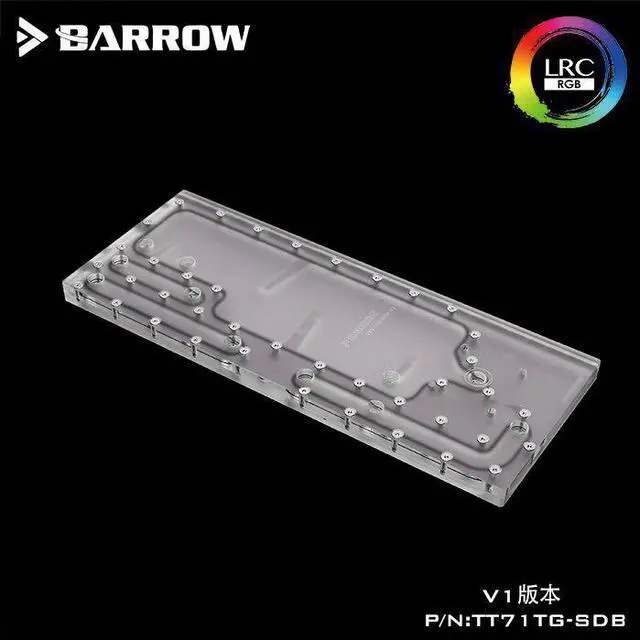 Alt view image 3 of 3 - LRC 2.0 Water Cooling Waterway Board For Tt View 71 TG Computer Case ,Acrylic Plate Pc, Clear Water Tank, TT71TG-SDB V1