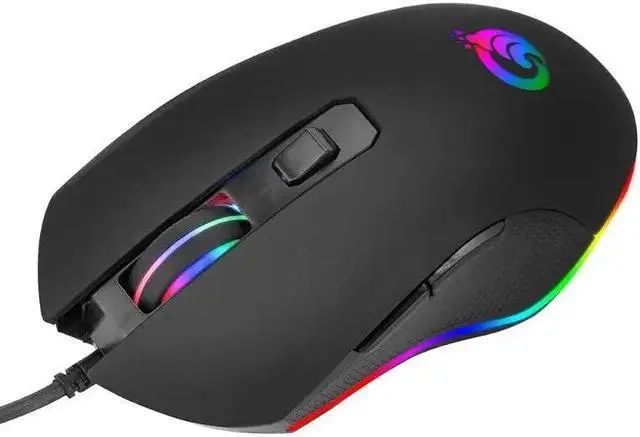 Alt view image 4 of 5 - USB RGB Backlit Gaming Mouse 3600DPI Optical Wired Computer Mouse 6 Button Mice for PC Laptop Game Mouse