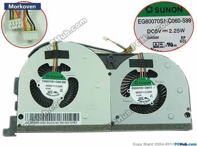 Main image of CPU cooling fan for Lenovo Y50 Y50-70AS Y50-70AM Y50-70A Y50-70 Y50-70AS-ISE cooler EG60070S1-C060-S99 Touch