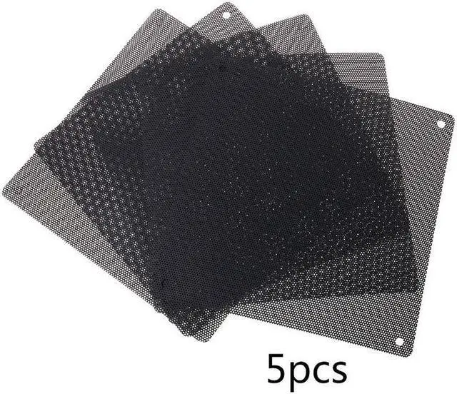 Alt view image 5 of 5 - 5PCS PC Computer Case Fan Cooler Dust Filter Dustproof Mesh 140mm Cuttable PVC Black