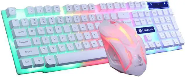 Alt view image 5 of 5 - 20# Gaming Keyboard and Mouse Set for PC Laptop Gamer Games Mouses and Keyboards Kit Mouse Keyboard for LOL/PUBG/CF