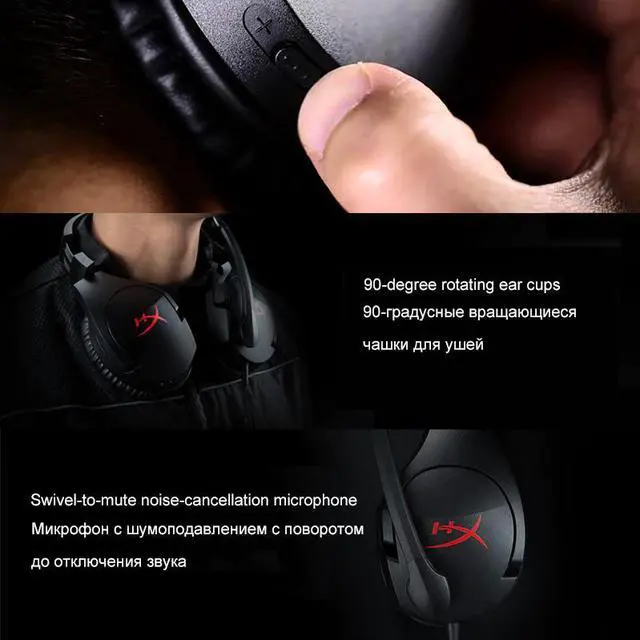 Alt view image 3 of 5 - HyperX Cloud Stinger Auriculares Mic Headphone  Gaming Headset with Microphone For PC PS4 Xbox Mobile