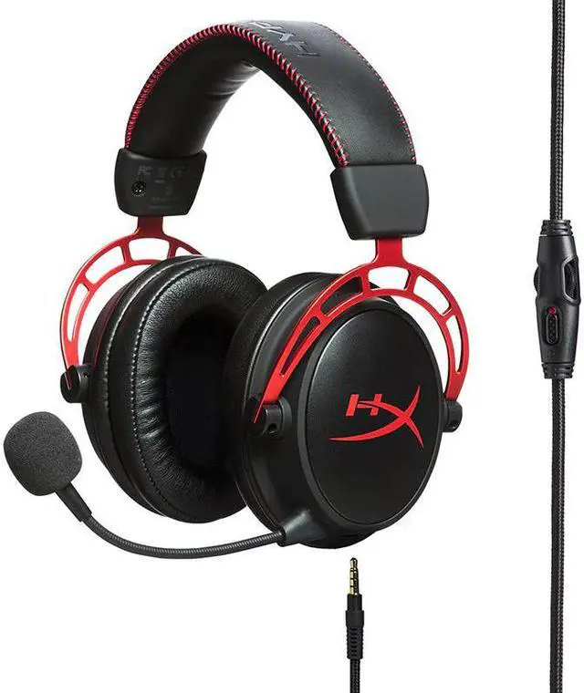 Alt view image 3 of 5 - E-sports Headphones With a microphone Black Gold Limited Edition HyperX Cloud Alpha Gaming Headset For PC PS4 Xbox