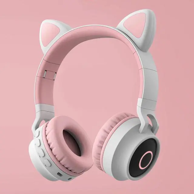 Alt view image 4 of 5 - Cat Ear Headset Wireless Headset Headphones 5.0 Bass Foldable Stereo Headphones Gaming Headphones For Cell Phone