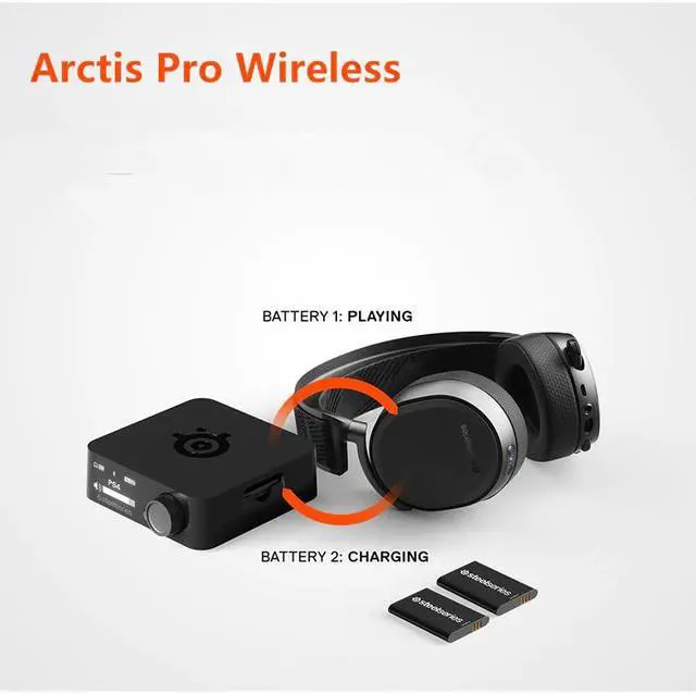Alt view image 5 of 5 - Arctis Pro Wireless Gaming Headset - Lossless High Fidelity Wireless + Bluetooth for PS4 and PC