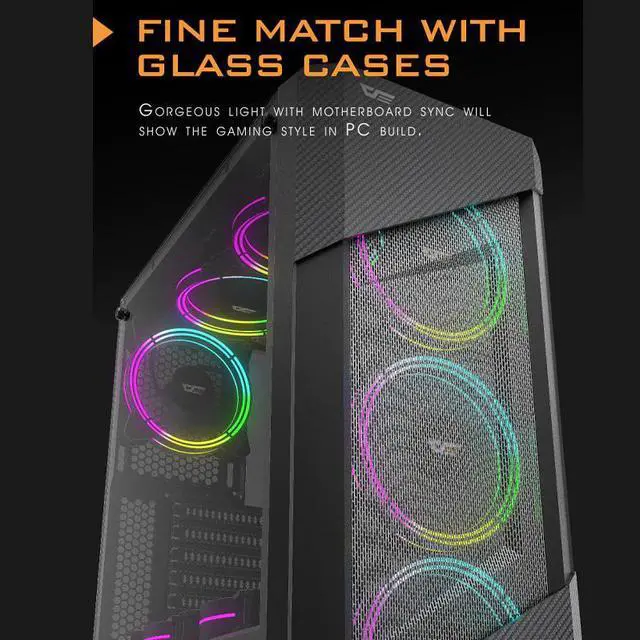 Alt view image 4 of 5 - CF11PRO Cooler Computer Case Cooling Fan RGB 120mm Fan Adjust 12V Quiet IR Remote Fan Aura Sync Cooler Cooling PC Case Fan