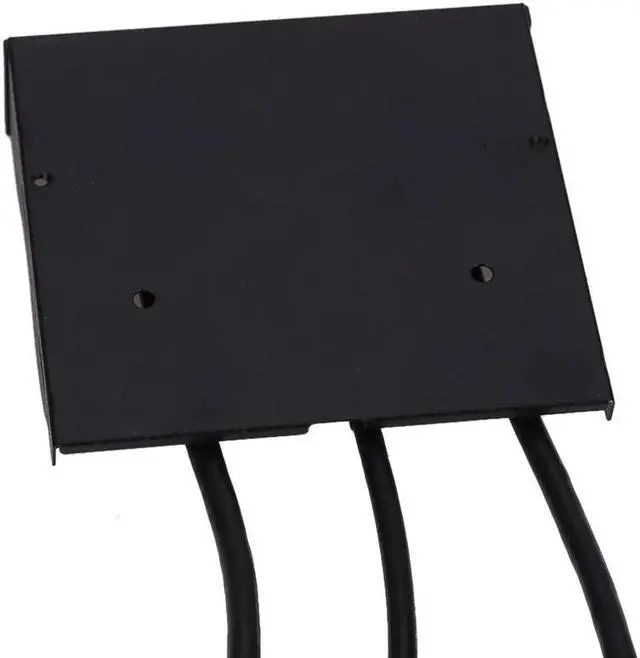 Alt view image 5 of 5 - 3.5" 20Pin to 2 USB 3.0 Port HUB + HD Audio PC Floppy Expansion Front Panel USB Interface and Audio Interface are Provided