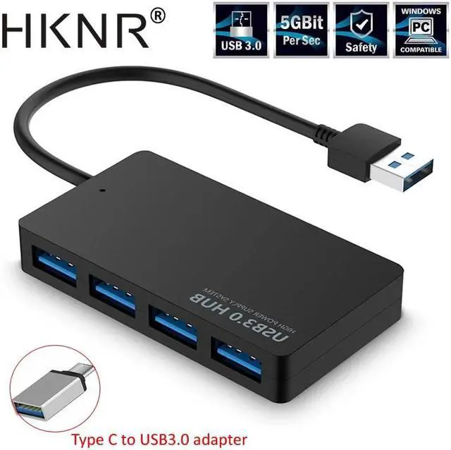 Main image of USB3.0 Adapter for Laptop PC High Speed USB 3.0 Hub External 4 Ports Adapter Splitter USB Expander Computer Accessories