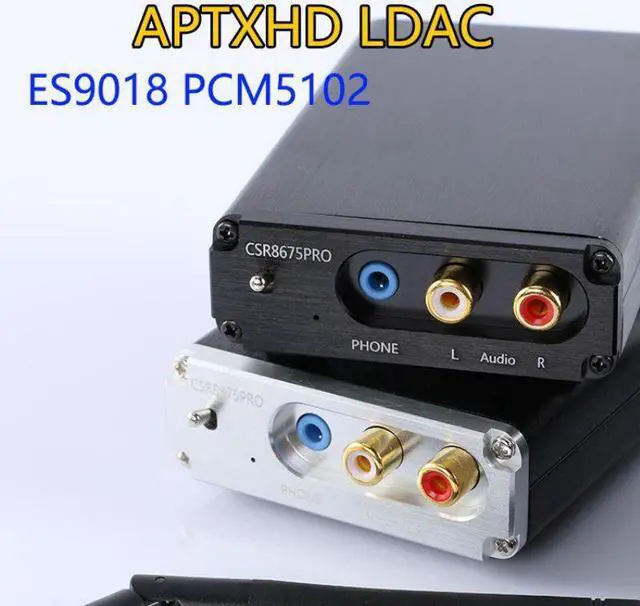 Alt view image 2 of 5 - HIFI CSR8675 APTX HD Bluetooth 5.0 Wireless Receiver Adapter PCM5102A ES9018K2M I2S DAC Decoding 24BIT TWS 3.5M RCA
