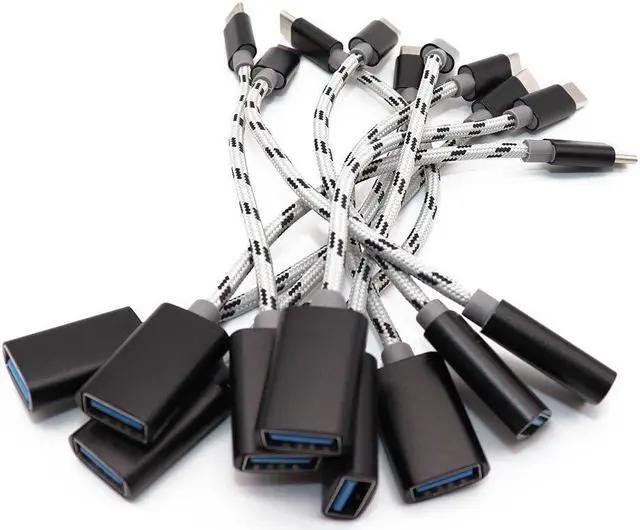 Alt view image 4 of 4 - C to  Adapter Type C OTG Cable  C Male to  3.0 A Female Cable Adapter for MacBook Pro for  S9 -C OTG