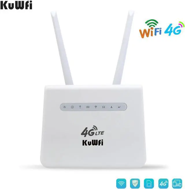 Alt view image 3 of 5 - 4G SIM card Router CPE support Lanport 300Mbps 4G LTECPE Mobile WiFi Wireless Router work with 32 WiFi User Travel Router